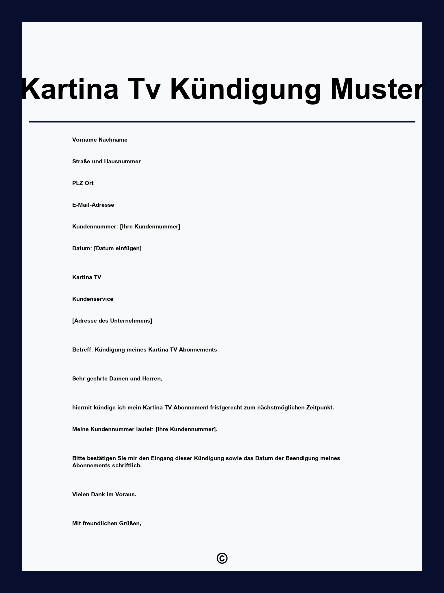 Kartina Tv Kündigung Muster